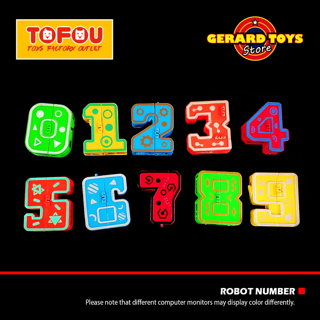 Jual Mainan Robot Transformers Numbers Angka Keren | Shopee Indonesia