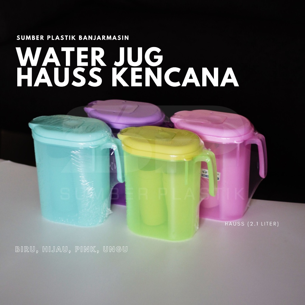 Jual Water Jug Hauss Kencana 21 Liter Eskan Teko Air Set 4 Gelas Warna Plastik Satuan 8945