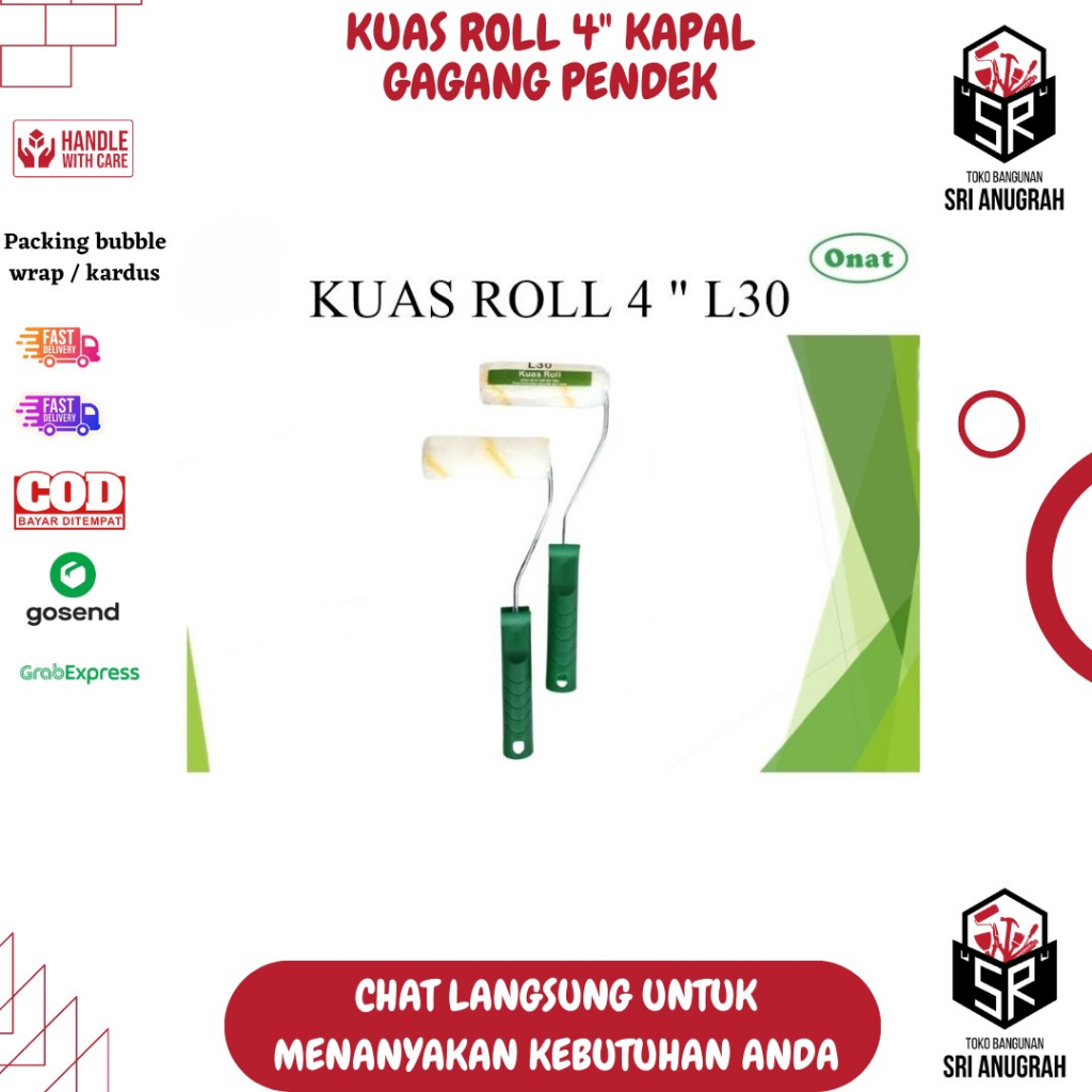 Jual Kuas Roll Kapal Gagang Pendek Kuas Roll 4