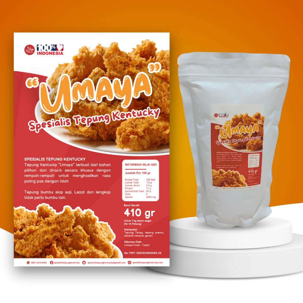 Jual TEPUNG AYAM GORENG ALA KFC KRISPI RASA ORIGINAL 400 GR UNTUK 1 KG AYAM Shopee Indonesia