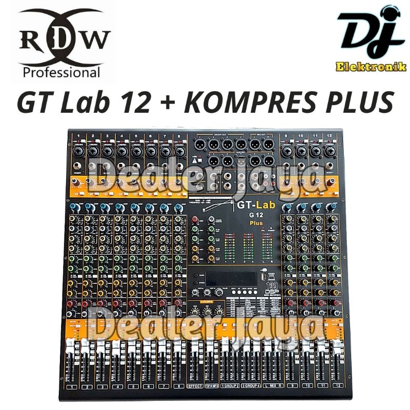 Jual Mixer Analog RDW GT Lab 12 / G12 / G 12 + KOMPRES PLUS 12