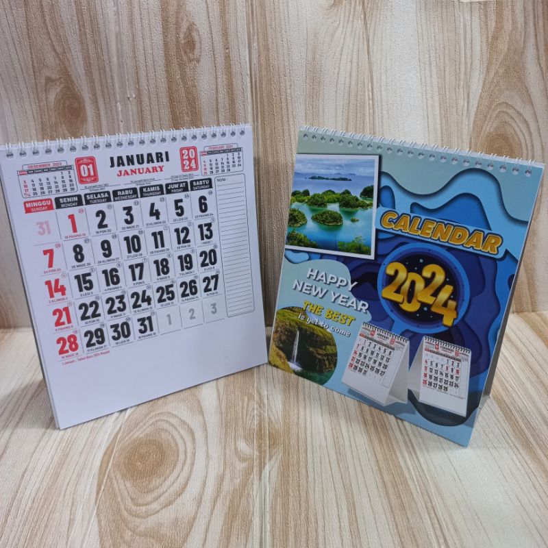 Jual Kalender Kerja Meja Kertas Hvs 2024 Shopee Indonesia 