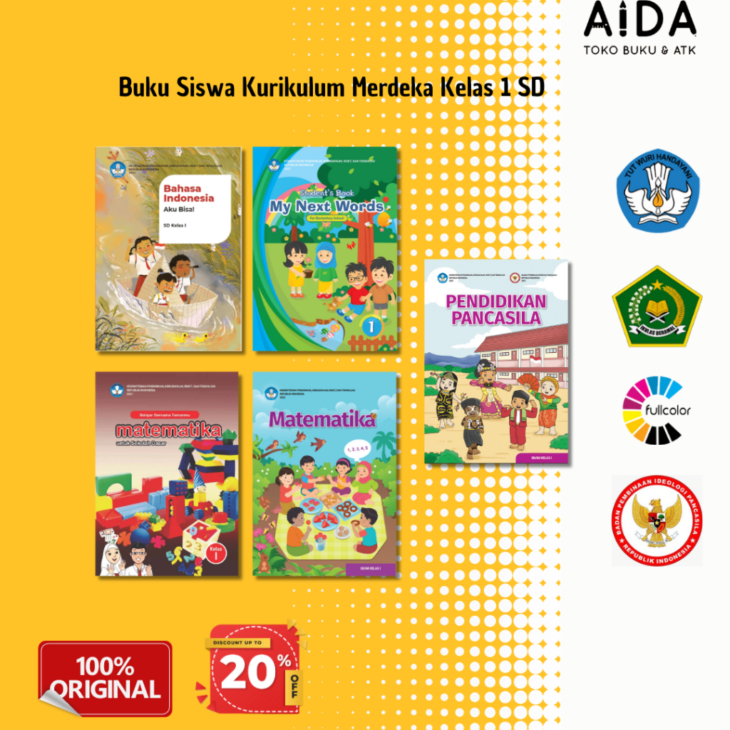 Jual Buku Kurikulum Merdeka Kelas 1 SD - Buku Siswa Kelas 1 SD Kumer ...