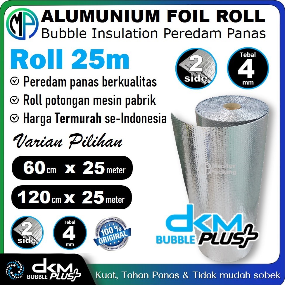 Jual Peredam Panas Atap Dkm Bubble Alumunium Roll Cm X