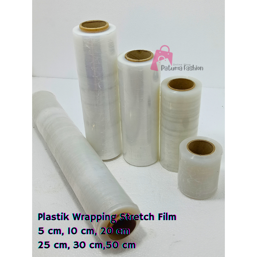 Jual Plastik Wrapping Stretch Film Reping Plastik Wrap Bening Isi 200 ...