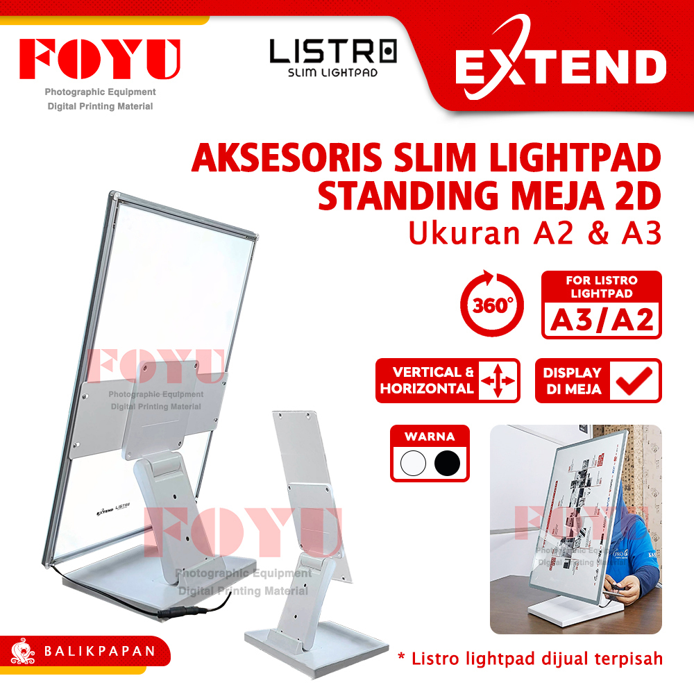 Jual Aksesoris Listro Slim Light Pad Penyangga Dudukan Banner Poster ...