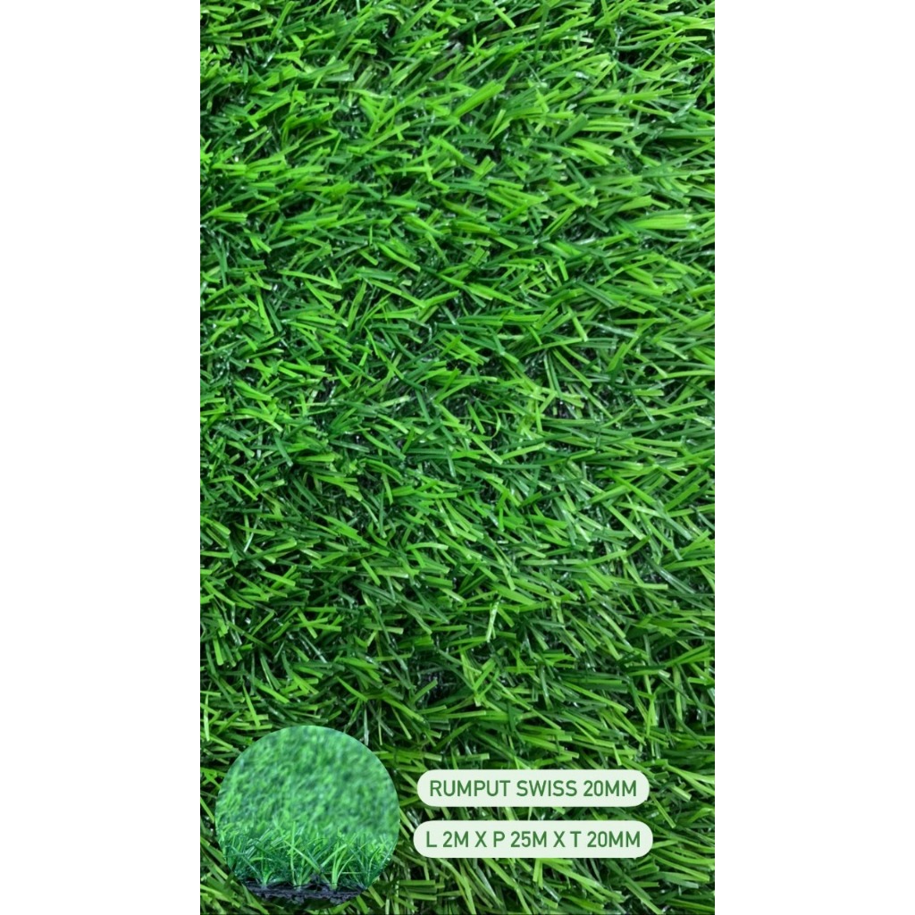 Jual KARPET RUMPUT SINTESIS SWISS 2CM - Premium Quality Harga/Meter ...