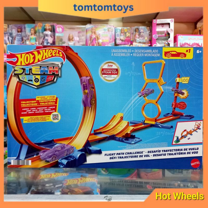 Jual Hot Wheels FLIGHT PATH CHALLENGE Track Diecast HotWheels Loop Jump