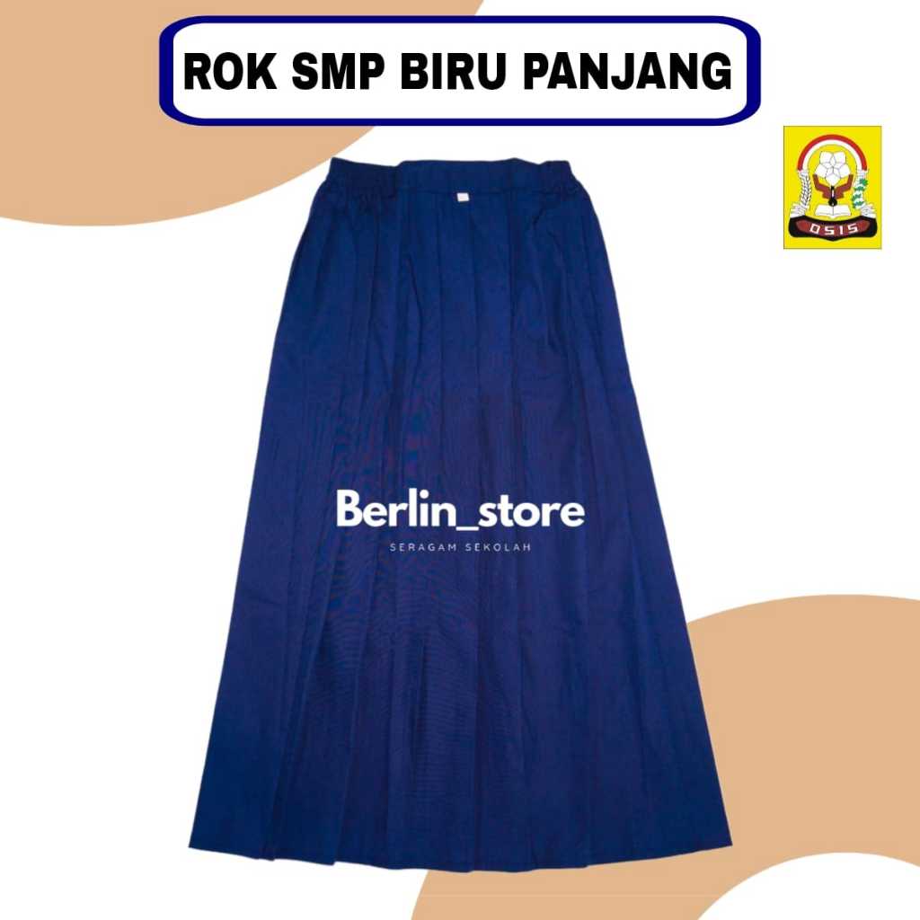 Jual Rok SMP Panjang Perempuan Seragam Sekolah SMP Rok Panjang Rempel ...