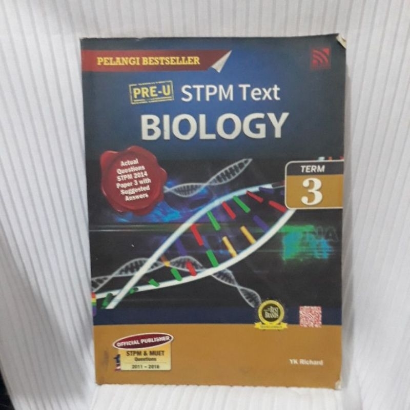 Jual STPM TEXT BIOLOGY TERM 3 ORIGINAL | Shopee Indonesia