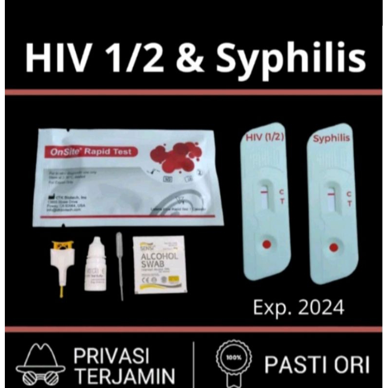Jual Paket Murah Tes HIV Dan Syphilis isi 2 Set Shopee Indonesia