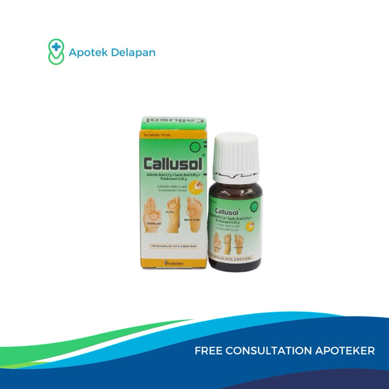 Jual Callusol 10ml (mata ikan, kutil, kalus/kapalan) | Shopee Indonesia