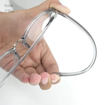 QLA Frame Kacamata Wanita Minus Photocromic Anti Radiasi Kacamata Bulat Oval Lentur