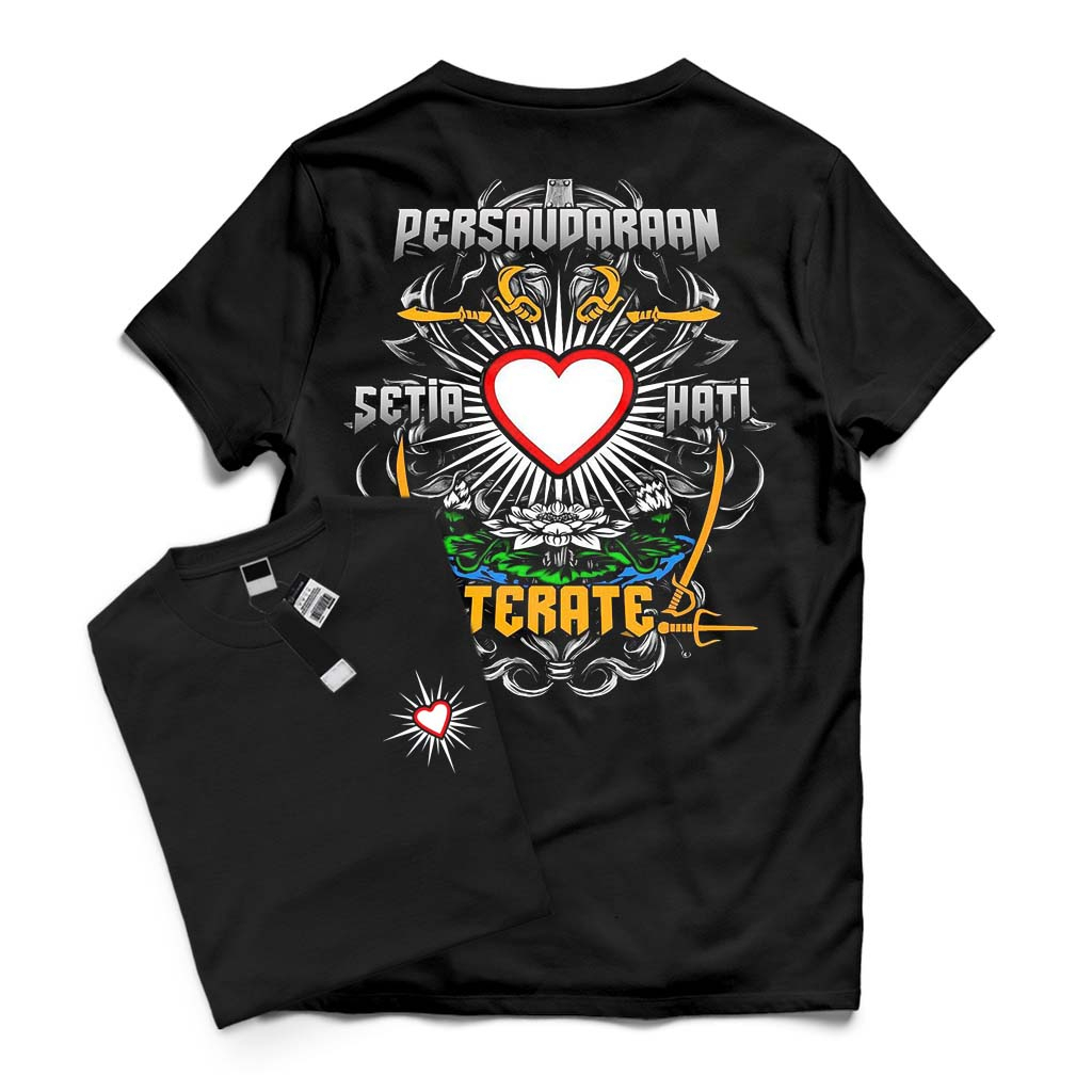 Jual T-shirt KAOS DEWASA HATI BERSINAR TERATE PSHT TEBAL 24S | Shopee ...
