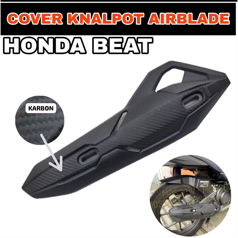 Jual Tameng Cover Knalpot Airblade Untuk Honda Beat Tameng Cover Knalpot Airblade Semua Motor