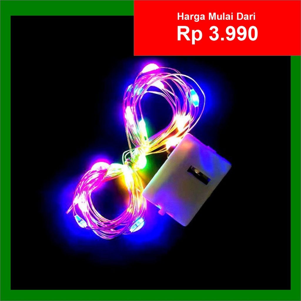 Jual Mv Idofficial Lampu Tumblr Led Kawat Lampu Hias Rainbow Dekorasi