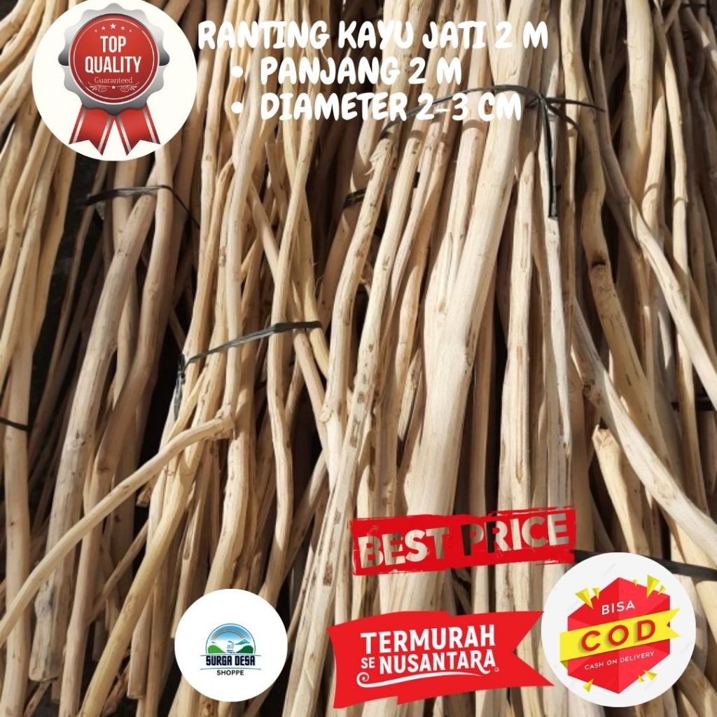 Jual Ranting Kayu Jati Bahan Atap Gazebo Kafe dan Resto | Shopee Indonesia