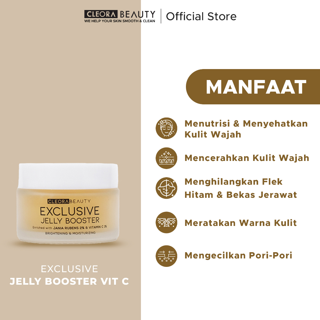 Jual Cleora Jelly Booster Vit C 30gr - Moisturizer Gel Untuk ...