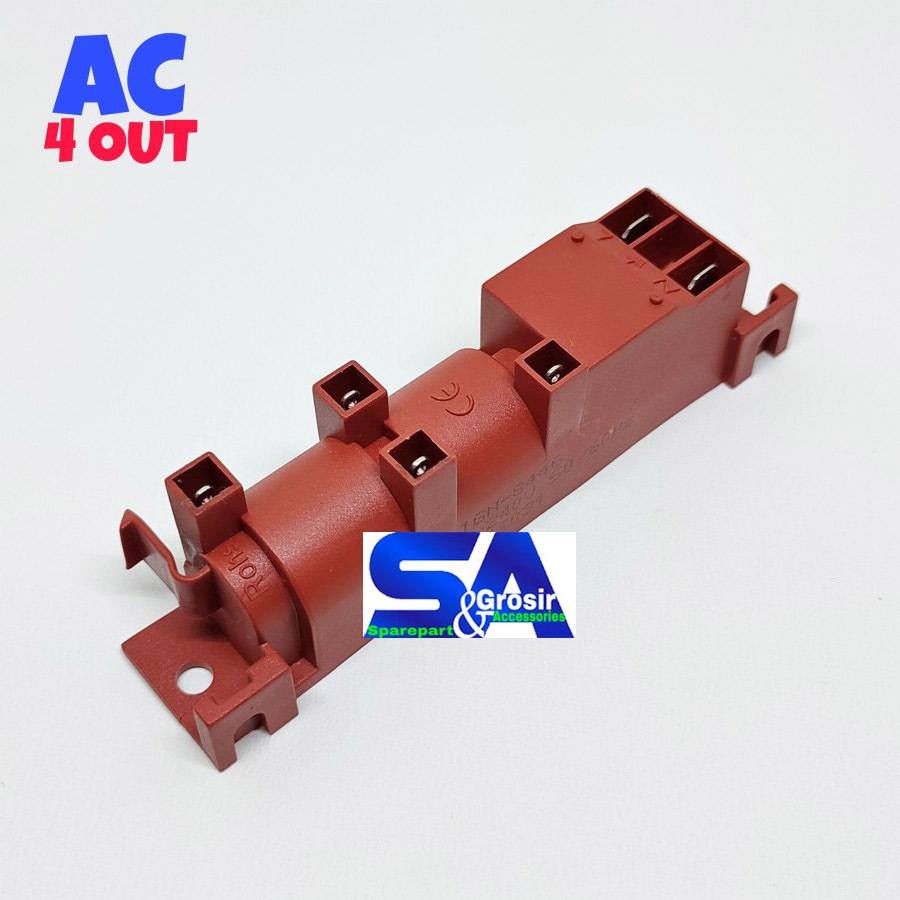Jual Pulse Ignition AC 4 SOCKET kompor gas-Akumulator 4 pin/soket ...