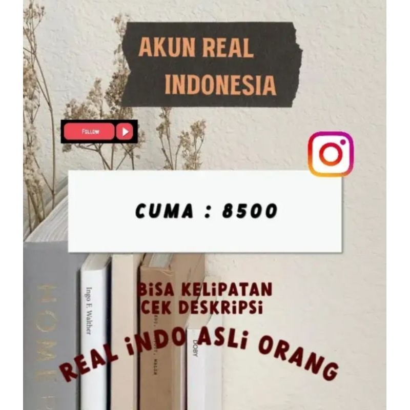 Jual Akun Real Indo - Folls Inst**gr*m Akun Orang Asli - Cek Deskripsi ...