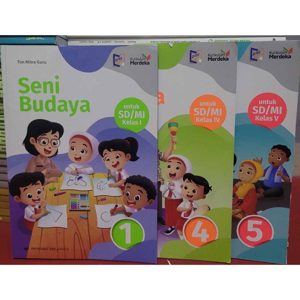 Jual BUKU BEKAS ERLANGGA - SENI BUDAYA KELAS 1 2 4 5 SD K MERDEKA ...