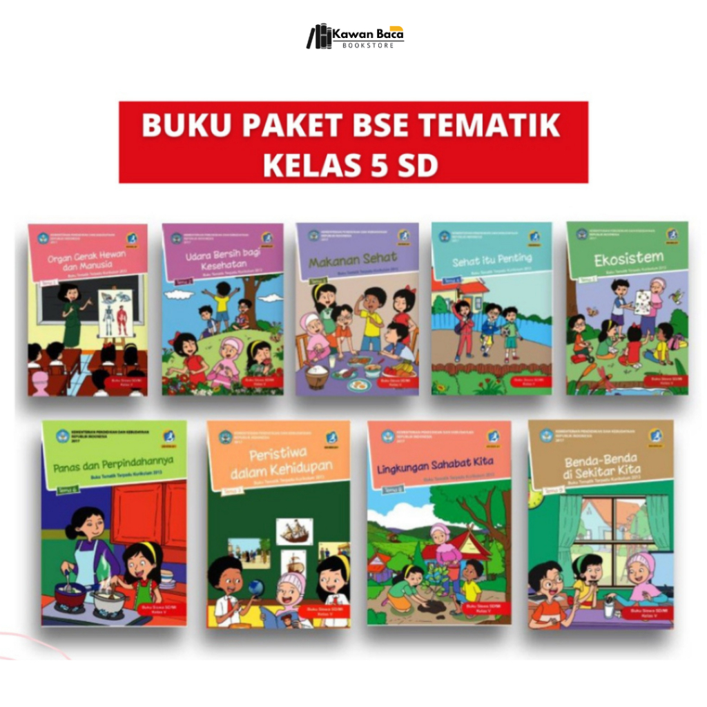 Jual Buku Tema Kelas 5 SD - Buku Paket Tematik SD Kelas 5 | Shopee ...