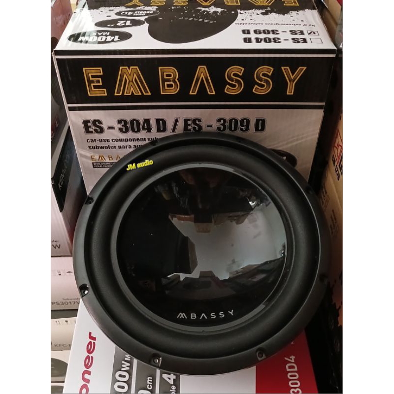 Jual Speaker SUBwoofer 12inch Embassy ES-309D Doble Coil Max 1400Watt ...
