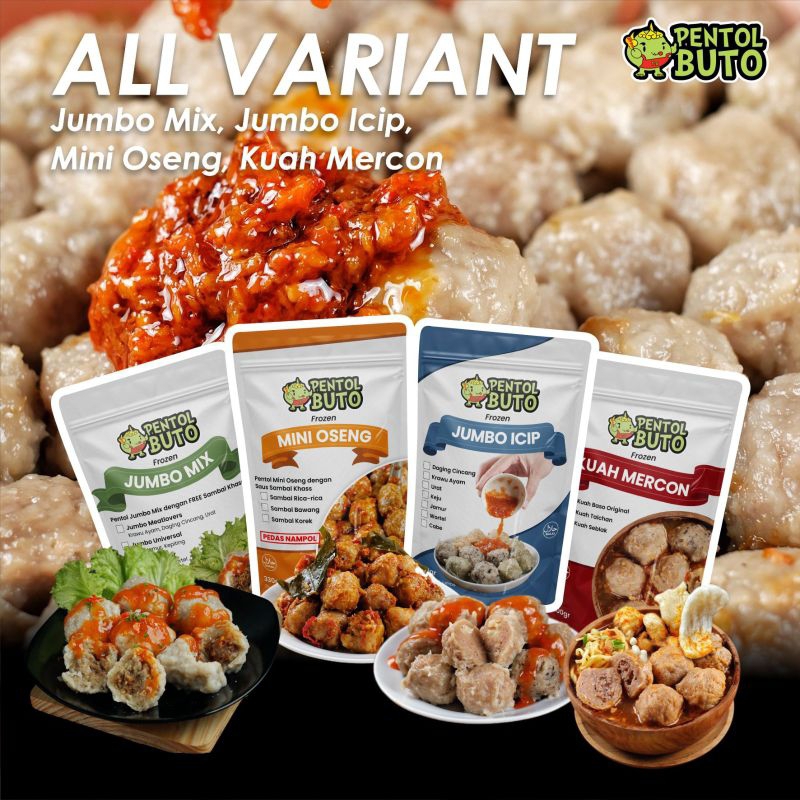 Jual MENU ALL VARIAN PENTOL BUTO FROZEN CEMILAN CEPAT SAJI ANTI RIBET ...
