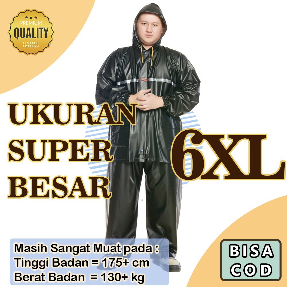 Jual Jas Hujan Tiger Head Sumo 275 Setelan Jaket Celana Size Jumbo Big ...