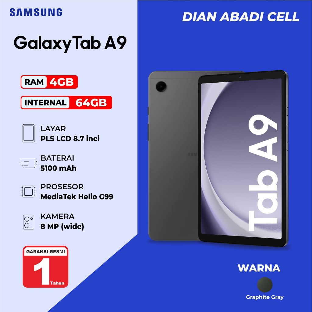 Jual Samsung Galaxy Tab A9 Lte 4 64gb Shopee Indonesia