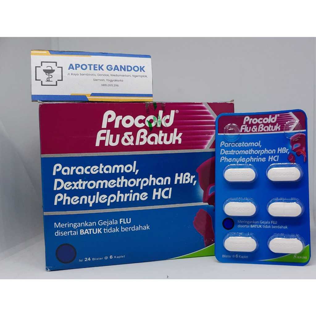 Jual Procold Flu dan Batuk Tablet Obat Flu Batuk Demam Sakit Kepala