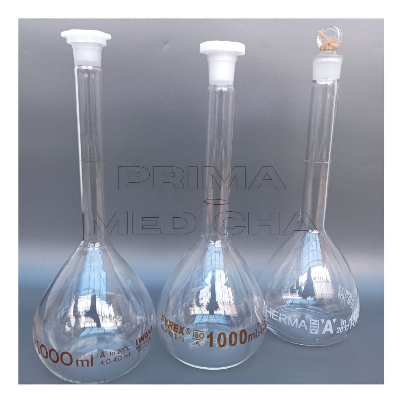 Jual Labu Ukur 1000 Ml Labu Takar 1 L Volumetric Flask Shopee Indonesia 2120