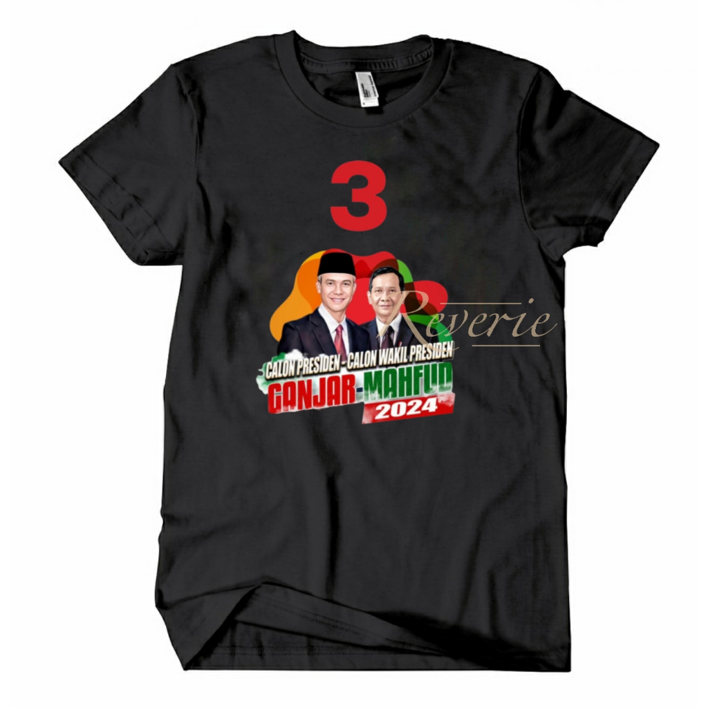 Jual Seragam Kaos No 3 Ganjar Mahfud 2024 Baju Tshirt Gama Gofud