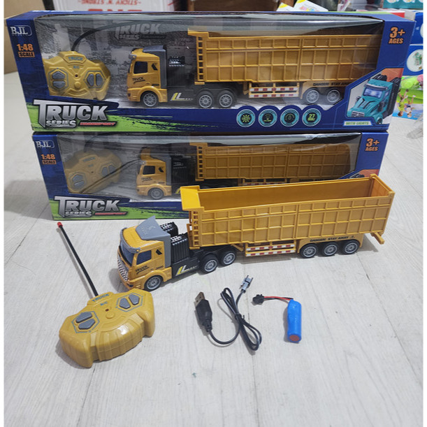 Jual MAINAN RC CONTAINER TRUCK 12RODA TRUK MUATAN BARANG REMOTE ...