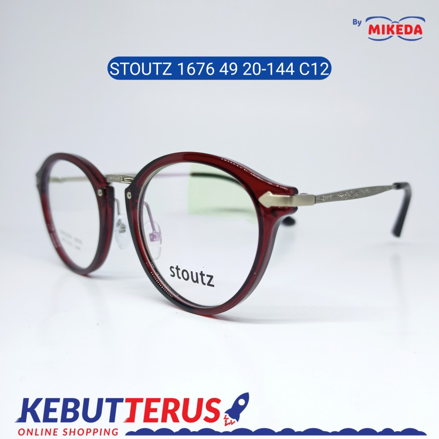 Jual Mikeda-FRAME KACAMATA STOUTZ 1676 C12 + LENSA(MINUS/CYLINDER ...