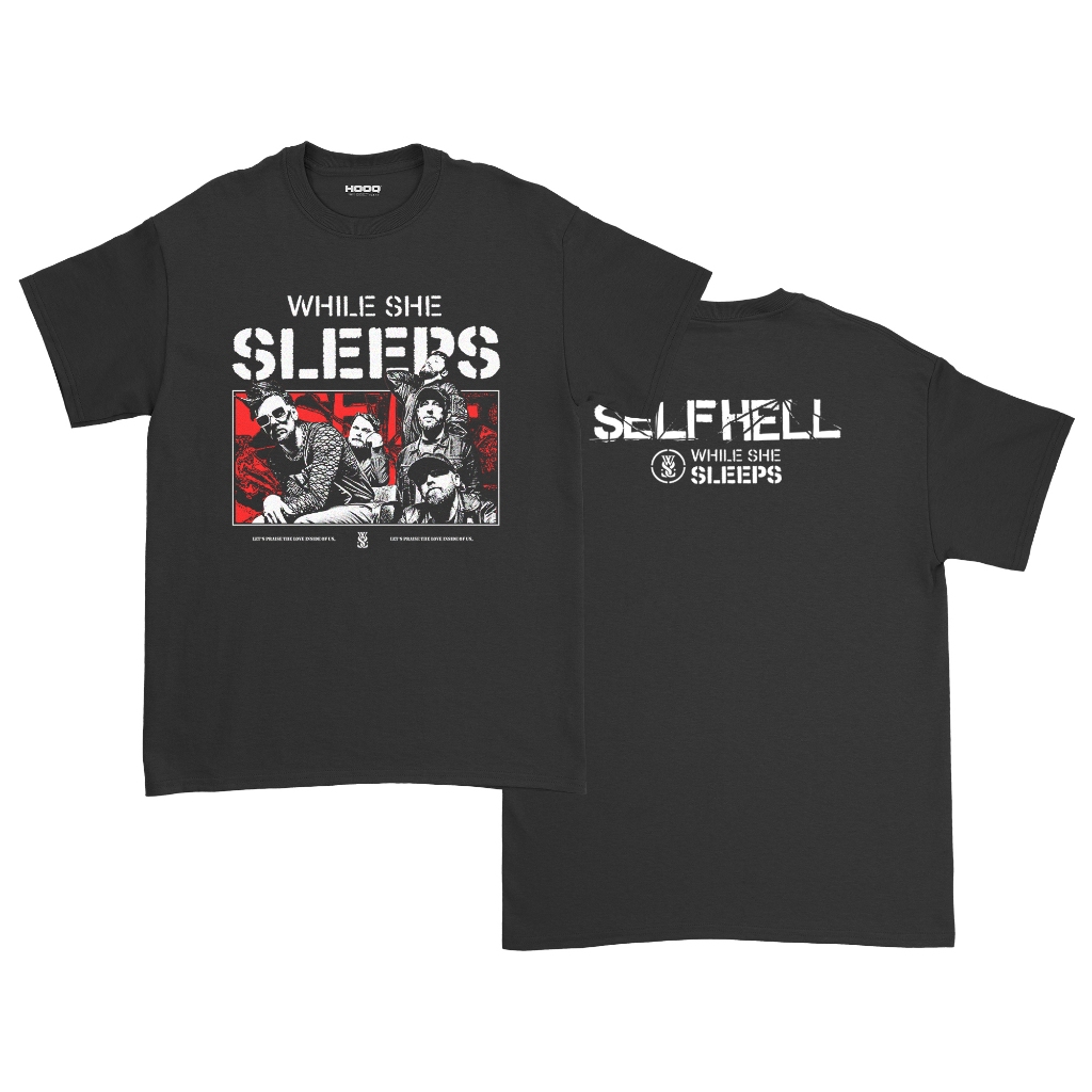 Jual Kaos While She Sleeps Self Hell Reguler Fit While She Sleeps Tshirt Shopee Indonesia