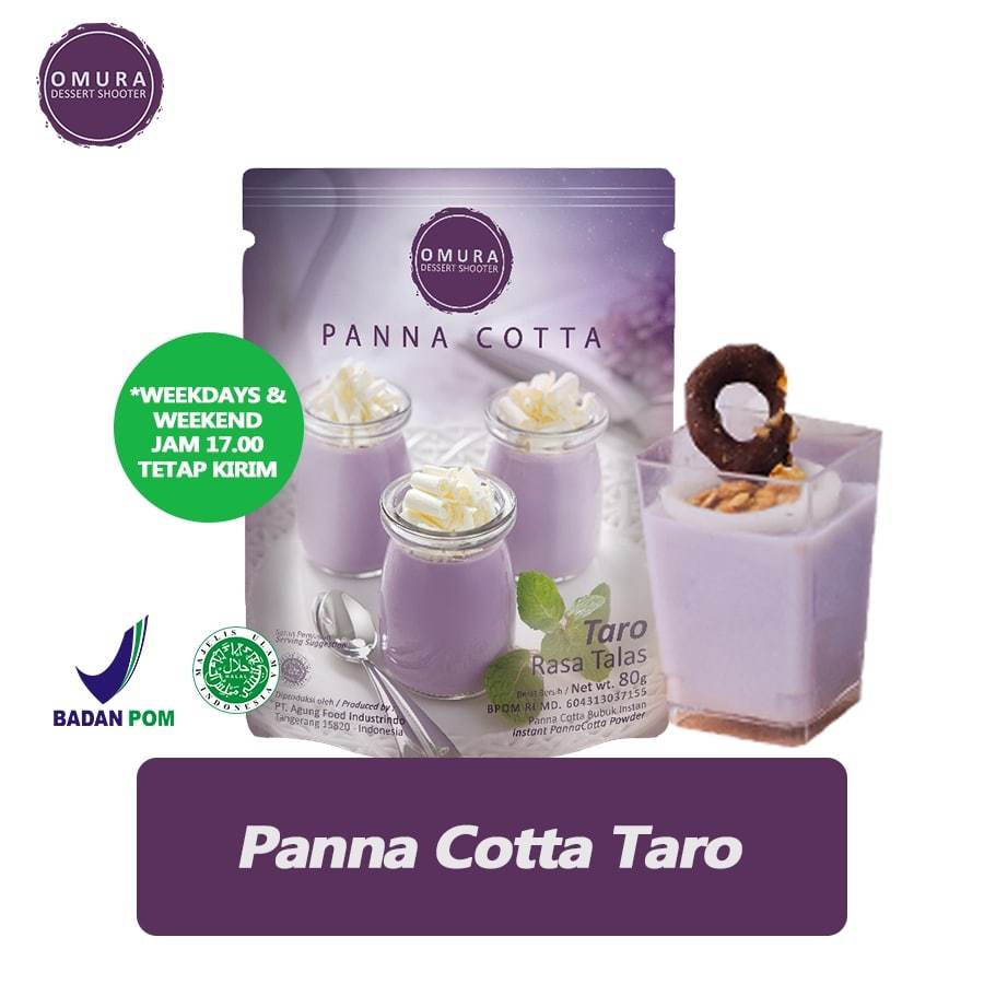 Jual PANNA COTTA Pudding Sutra Puding Susu Italia Rasa Taro Susu ...