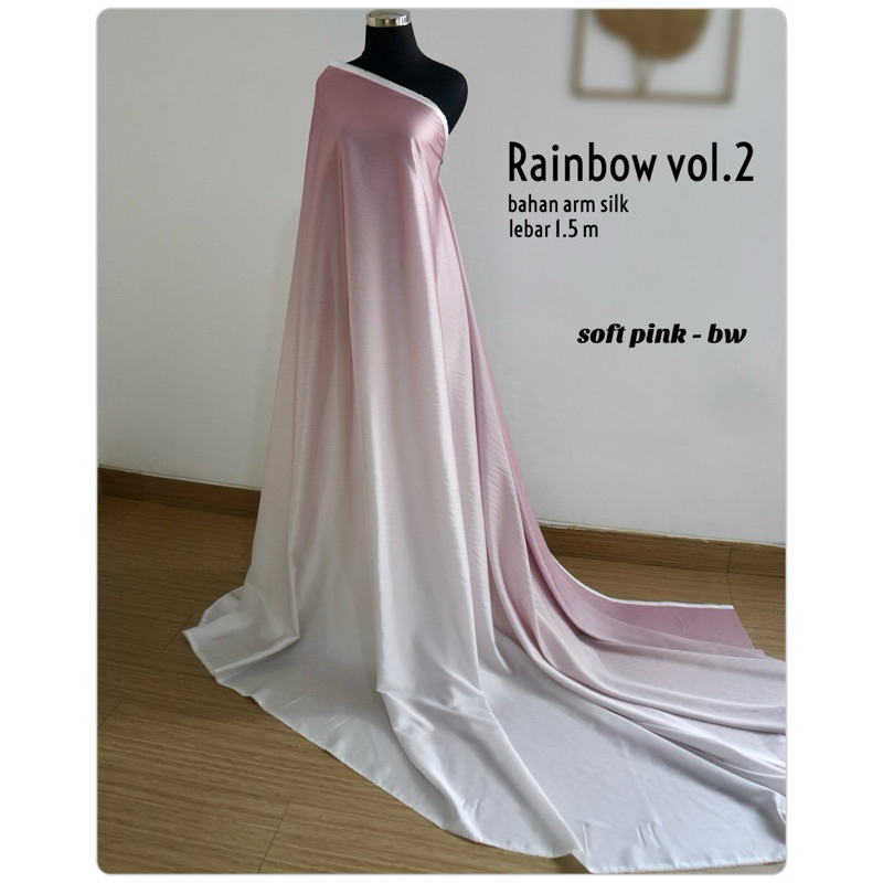 Jual Kain Gradasi Rainbow Arnami Silk Import Kain Arnami Shopee Indonesia