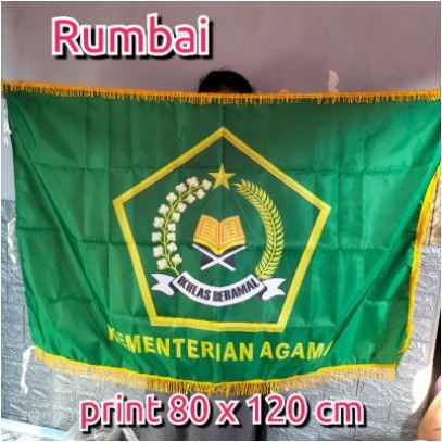 Jual bendera kementrian agama rumbai / bendera pataka kementrian agama ...