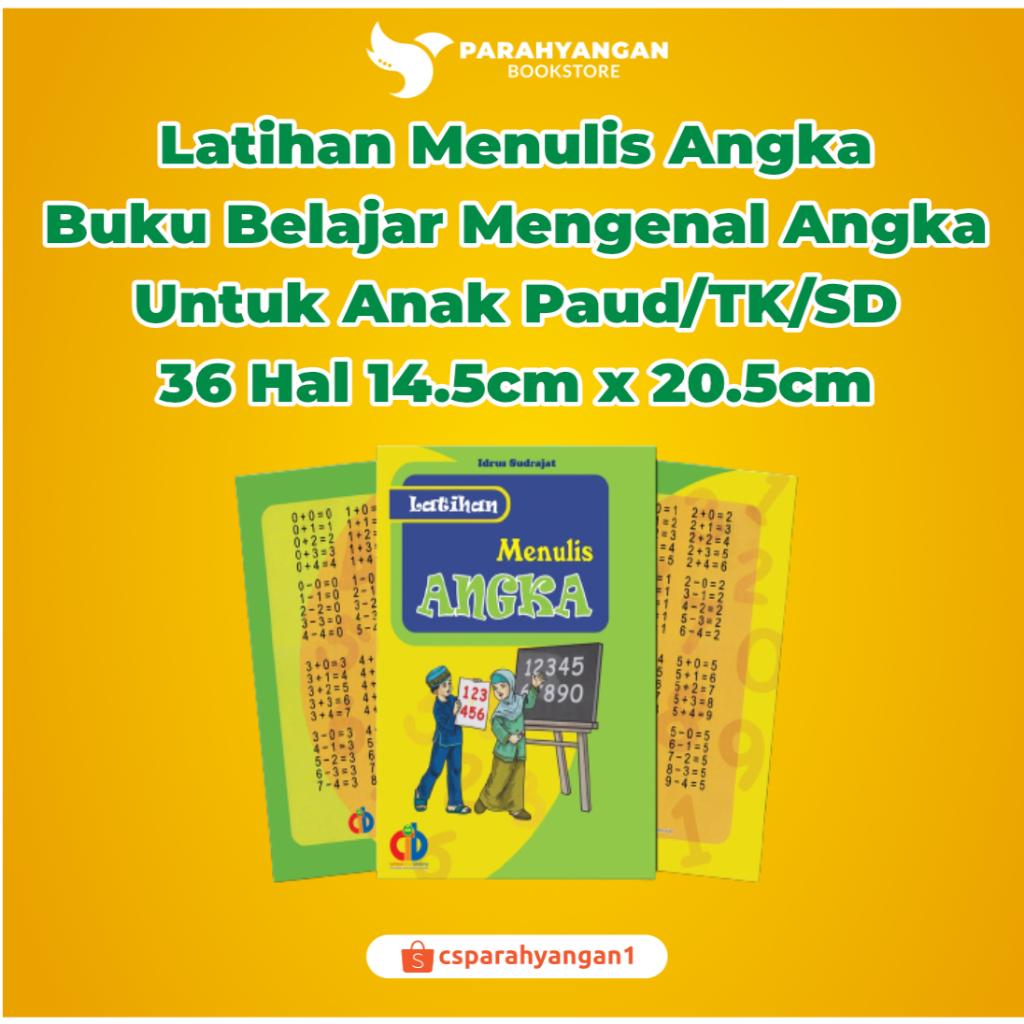 Jual Latihan Menulis Angka | Buku Belajar Mengenal Dan Menebalkan Angka ...