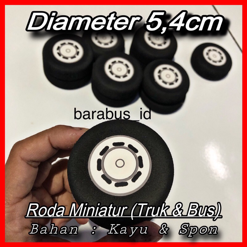 Jual Roda Miniatur Truk Bus Dm 5,4cm (1set) | Shopee Indonesia