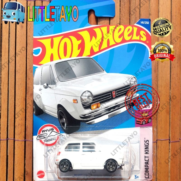 Hot Wheels 1:64 Honda N600 '70 Giallo - Serie Basic 2021 - Modello Diecast Da Collezione