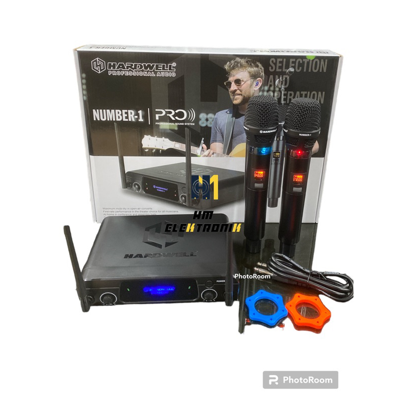 Jual Mic Wireless Hardwell Number 1 microphone handled | Shopee Indonesia