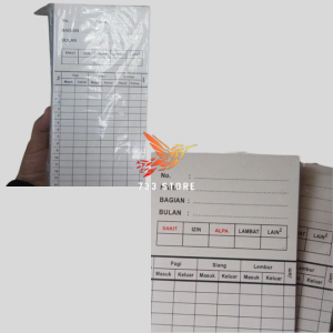 Jual kartu Absen - Absen Polos | Shopee Indonesia
