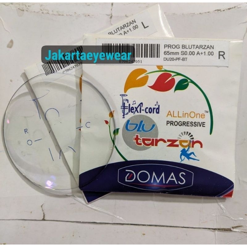 Jual Lensa Progressive Domas Flexi Blutarzan Bluechromic Taft ...