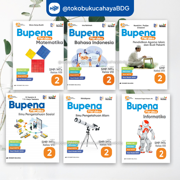 Jual BUKU BUPENA MERDEKA KELAS 8 SMP MTK B.INDONESIA IPA IPS ...