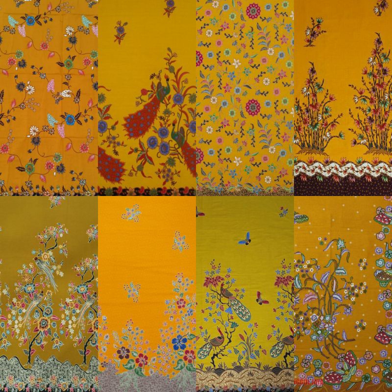 Jual KAIN BATIK HALUS WARNA KUNING LEMON KUNYIT SERAGAM BRIDESMAID ...