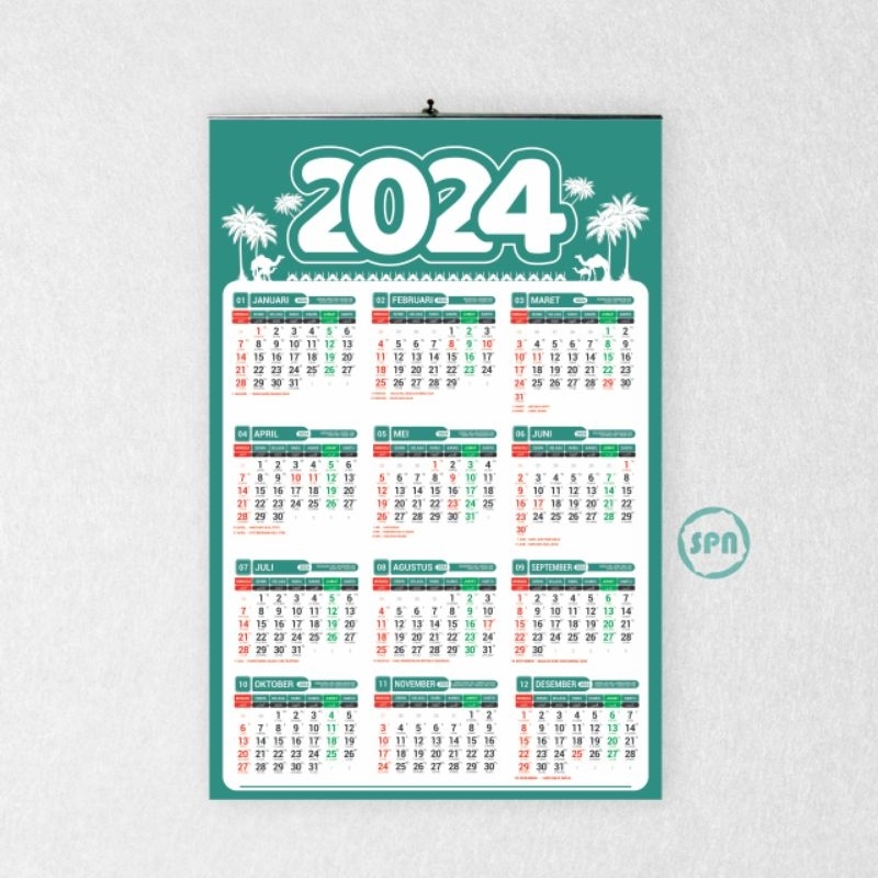 Jual SPN Center Kalender Islami 2024/2025 Lengkap Jawa Masehi