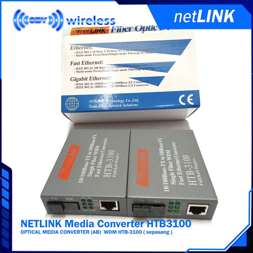 Jual Jual Netlink Media Converter Htb Optical Media Converter A B Wdm Htb