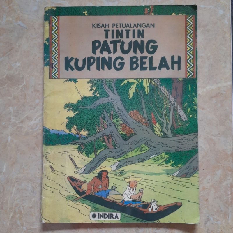 Jual Komik Kisah Petualangan Tintin Patung Kuping Belah Indira | Shopee ...